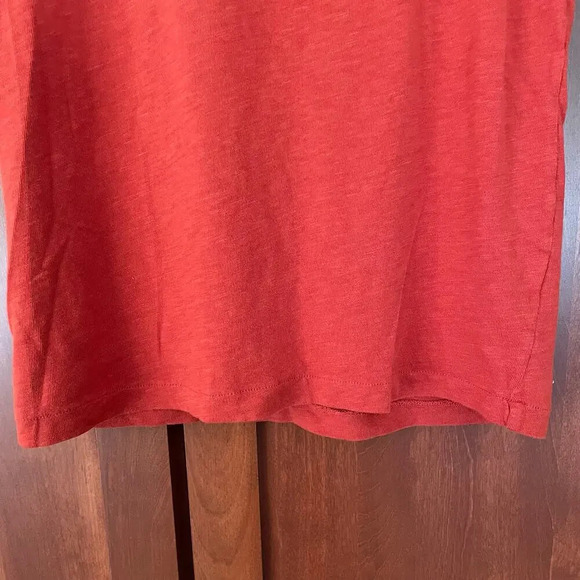J.Crew Painter T Shirt V Neck Short Sleeve Cotton Orange Size XS - Picture 3 of 6